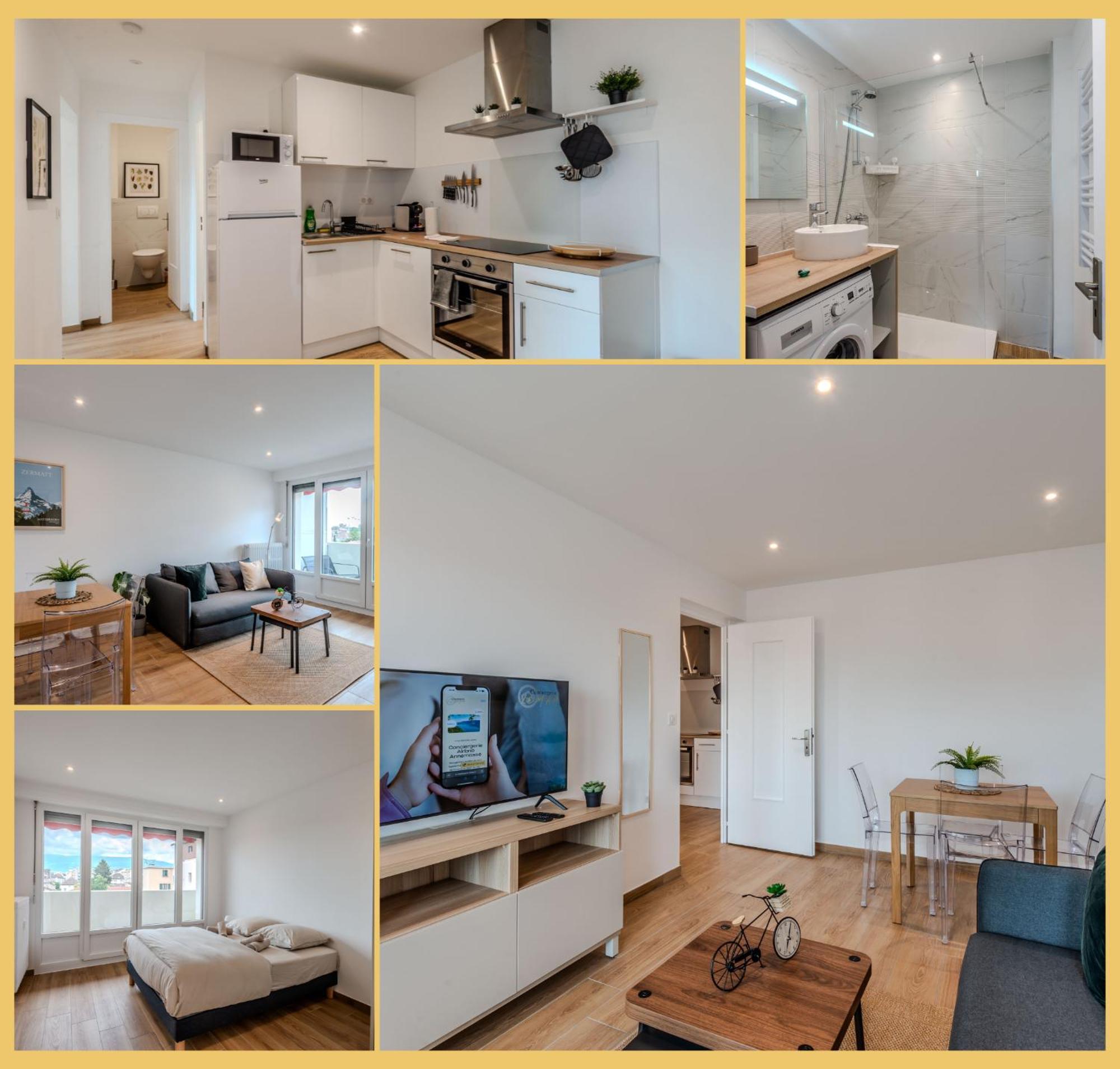 Chez Gwen I T3 I Gaillard Apartment Luaran gambar